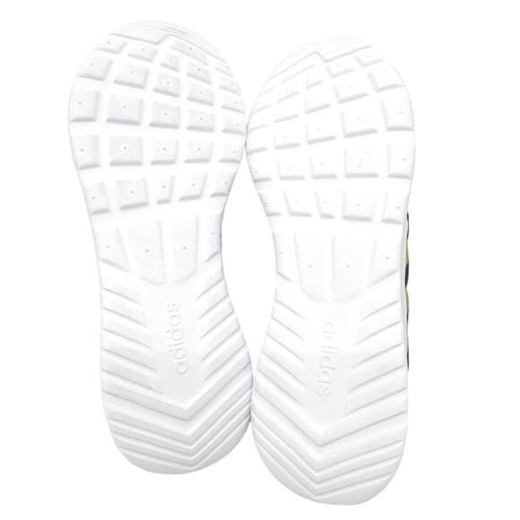 Adidas QT Racer 2.0 Women's Running Shoes Sneakers Black Metallic Gold 6 or 6.5 - Picture 5 of 8